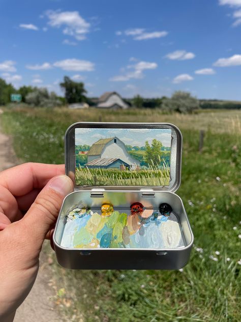 It’s the Little Things Jada Pinkett, Studio Artist, Colorado Artists, Mint Tins, Photo Grid, Mountain Paintings, Plein Air Paintings, Artist Paint, Mini Paintings