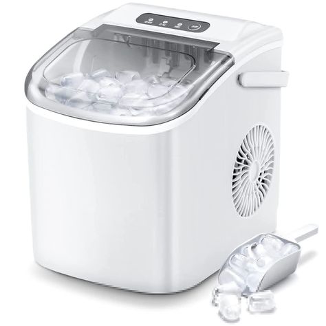 Get fresh ice whenever you want with the efficient and low noise R.W.FLAME Portable Ice Maker Machine. Wine Cooler Fridge, Store Kitchen Appliances, Countertop Ice Maker, Beverage Coolers, Ice Making, College Supplies, Ice Maker Machine, Ice Storage, Portable Ice Maker