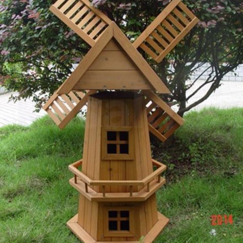 NEW 90CM WOODEN WINDMILL GARDEN ORNAMENT PLANT HOLDER OUTDOOR ... Wooden Windmill Plans, Backyard Windmill, Windmill Woodworking Plans, Windmill Plan, Wood Windmill, Garden Lighthouse, Wooden Windmill, Outdoor Woodworking Projects, Garden Windmill