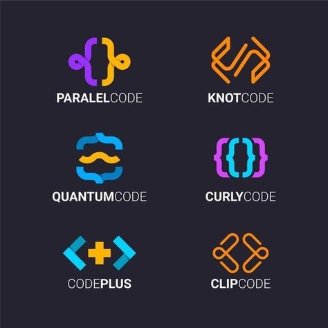 Coding Logo Design Inspiration, Coding Logo Design, Web Developer Logo, Developer Logo Design, Hackathon Logo, Programming Logo, It Logo Design, Coding Design, Coding Logo