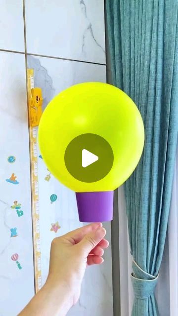 Balloon And Paper Cup Game, Balloon Toys Diy, Crafts Using Paper Cups, Balloon And Cup Game, How To Make Hot Air Balloon, Children Activity Ideas, Cup Crafts Ideas, Hot Air Balloon With Balloons, Balloon Crafts Diy