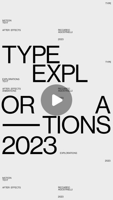 Riccardo Agostinelli on Instagram: "This is what my love for typography do 🫶🏻 A collection of some type animations from various projects made in 2023 and 2024, restyled with my brand colors and font. Some of them are just explorations, while others were officially accepted but i couldn’t share them in the client’s style, so i re-adapted all of them in this little edit ✨  #2danimation #motiongraphic #visualmelt #design #buckuback #loop #motionlovers #graphicdesign #animation #logodesigner #aftereffects #adobeillustrator" Type Motion Design, Typography Animation Motion Graphics, Typography Motion Design, Typographic Animation, Font Animation, Web Design Poster, Motion Graphics Trends, Animated Type, Motion Design Trends