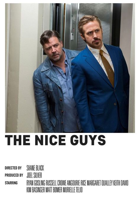 The Nice Guys Movie, The Nice Guys, Polaroid Movie Poster, Nice Guys, Kim Basinger, Movies Worth Watching, Movie Covers, 80s Movies, Movie Marathon