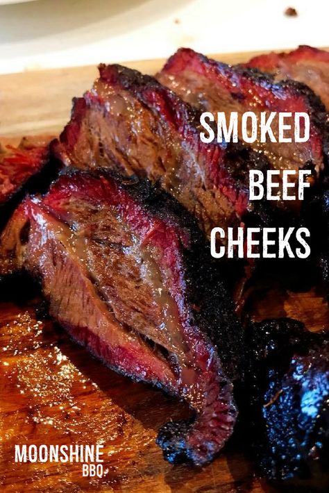 Smoked Beef Cheeks Recipe, Smoked Beef Cheeks, Smoked Barbacoa, Smoker Recipes Chicken, Beef Cheeks Recipe, Grilled Beef Ribs, Bbq Aesthetic, Meatloaf Burgers, Bbq Smoker Recipes