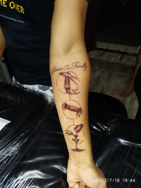 Cocktail Shaker Tattoo, Bartender Tattoo Ideas, Star Wars Tattoo, Cool Small Tattoos, Cocktail Shaker, Beautiful Places To Travel, Small Tattoos, Tattoos For Guys, Places To Travel