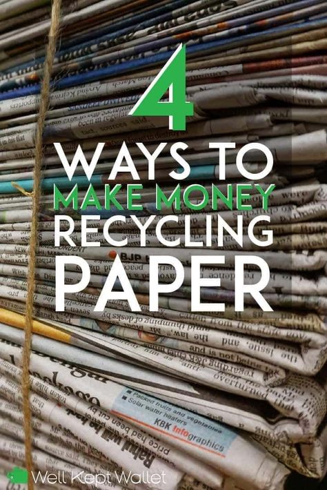 Head to the recycling center to make money recycling paper and help improve the environment. Here are a few ways you can get paid to recycle paper. Recycling Business, Recycling Paper, Recycle Paper, Scrap Recycling, Recycling Center, Ways To Recycle, Newspaper Crafts, Scrap Material, Zero Waste Lifestyle