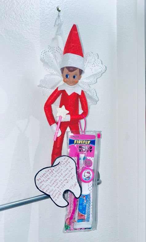 Tooth fairy elf Elf Tooth Fairy, Elf On The Shelf Meets Tooth Fairy, Elf On The Shelf And Tooth Fairy, Tooth Fairy And Elf On The Shelf, Tooth Fairy Elf On The Shelf, Elf Tooth Fairy Ideas, Elf And Tooth Fairy Ideas, Elf On The Shelf Tooth Fairy Ideas, Tooth Fairy Ideas