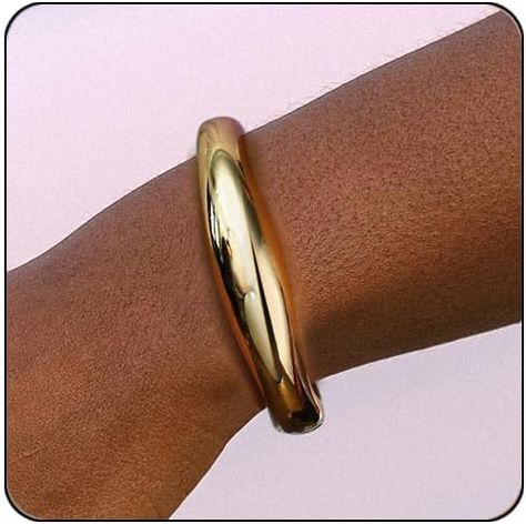 Gold Cuff Bangle, Chunky Gold Bracelet, Minimalist Bangle, Bracelet Minimalist, Bangle Jewelry, Cuff Jewelry, Cuff Bangle Bracelet, Gold Cuffs, Minimalist Bracelet