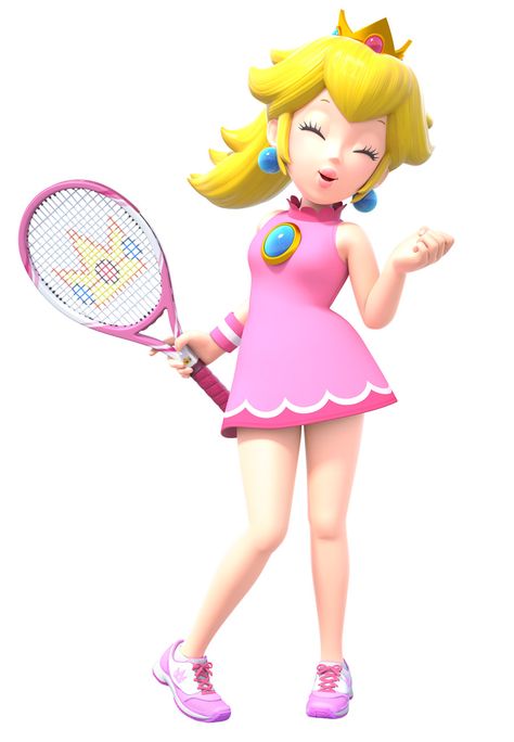 Peach from Mario Tennis Aces #illustration #artwork #gaming #videogames #characterdesign Princess Peach Tennis, Peach Mario Kart, Mario Tennis, Princess Peach Cosplay, Peach Cosplay, Super Princess Peach, Super Princess, Peach Mario, Nintendo Princess