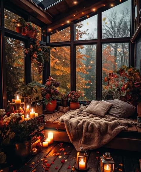 Cozy Bedroom Boho, Black Mantle Fireplace, Boho Food, Magical Spaces, Autumn Court, Black Mantle, Dream Flat, Autumn Cottage, Anime House