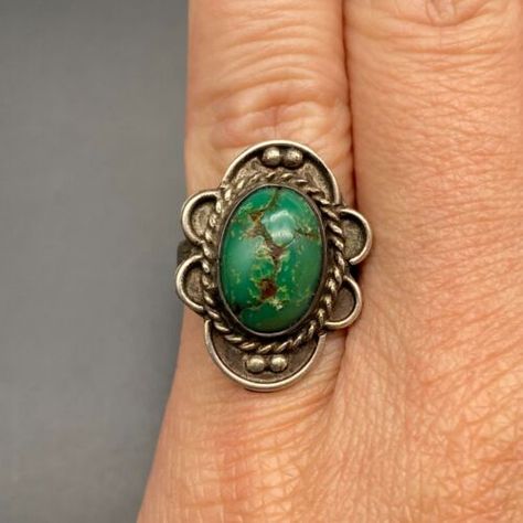 Vintage Navajo Jewelry, Navajo Jewelry, Navajo Turquoise, Vintage Navajo, Ebay Finds, Native American, Silver Ring, Ring Size, Silver Rings