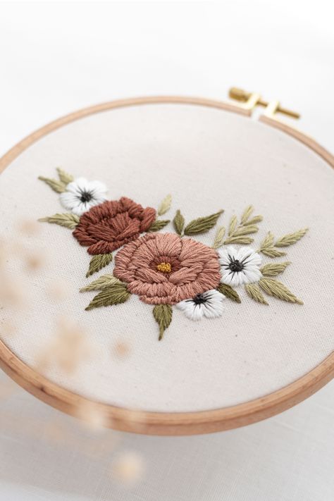 White Embroidered Flowers, White Flowers Embroidery, White Rose Embroidery, Peony Embroidery Pattern, Flower Bunch Embroidery, Flower Embroidery Pattern, Flower Hand Embroidery, Rose Embroidery Pattern, Brothers Wedding