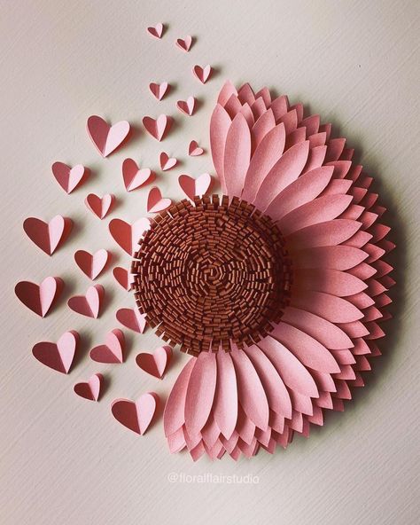 Paper Craft Decoration Ideas, Diy Flower Decor, Flower With Paper, Paper Projects Diy, Sunflower Crafts, Paper Sunflowers, Snowflake Craft, Easy Paper Flowers, Paper Flower Decor