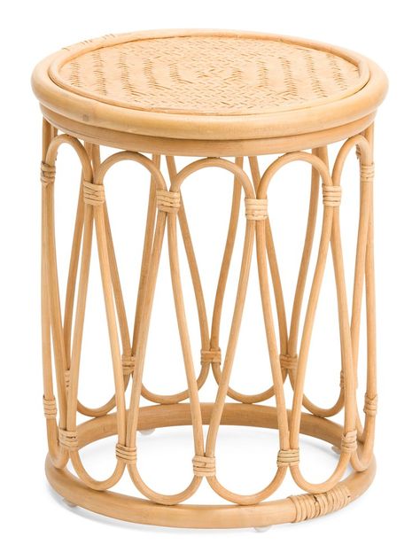 Small Spaces Are No Match For These 84 TJ Maxx Furniture Finds Bamboo Stool, Photoshop Course, Cafe Ideas, Wood Accent Table, Ikea Chair, Bamboo Furniture, House Accessories, Creative Storage, Vanity Stool