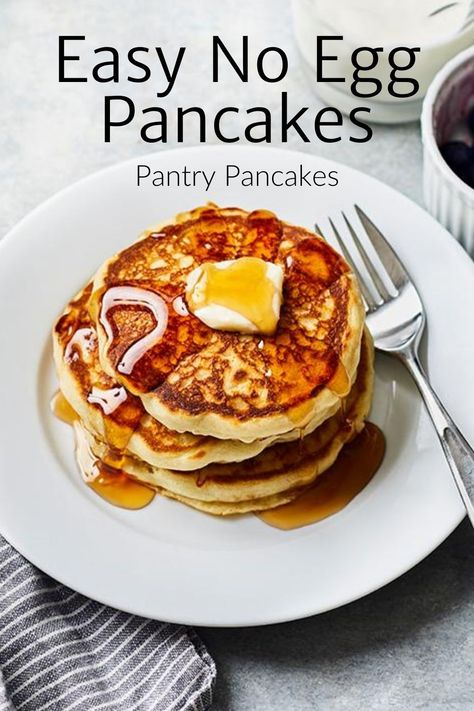 No Egg Pancake Recipe, Dairy Free Pancake Recipe, Vegan Pancake Recipe, Egg Free Pancakes, Easy Pancake Recipe, Vegetarian Pancakes, Vegan Pancake, Egg Pancake, Easy Pancake