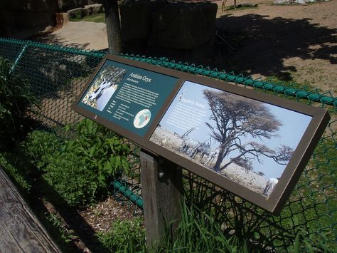 signage at the Lincoln Park Zoo Lincoln Park Zoo Chicago, Zoo Signage, Interpretive Signage, Signage Board, Lincoln Park Zoo, Chicago History Museum, Lincoln Park, Wayfinding Signage, Outdoor Signs