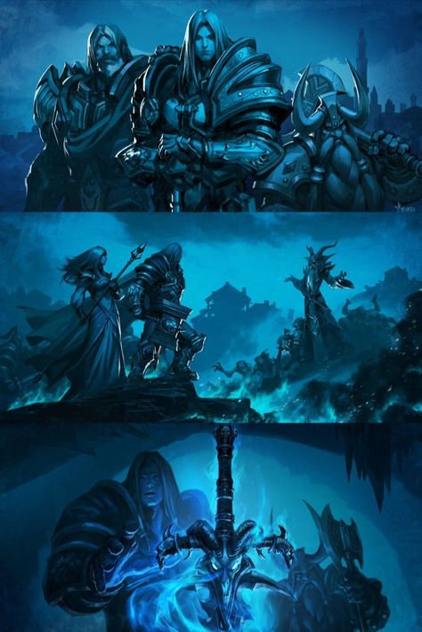 We love the lighting work in these illustrations by Bayard Wu for World of Warcraft’s “Lore in Short – Arthas Menethil” video ⚔️ Arthas Menethil Art, World Of Warcraft Artwork, Bayard Wu, Warcraft Funny, Arthas Menethil, World Of Warcraft Game, Warcraft Game, World Of Warcraft Characters, Warcraft Characters