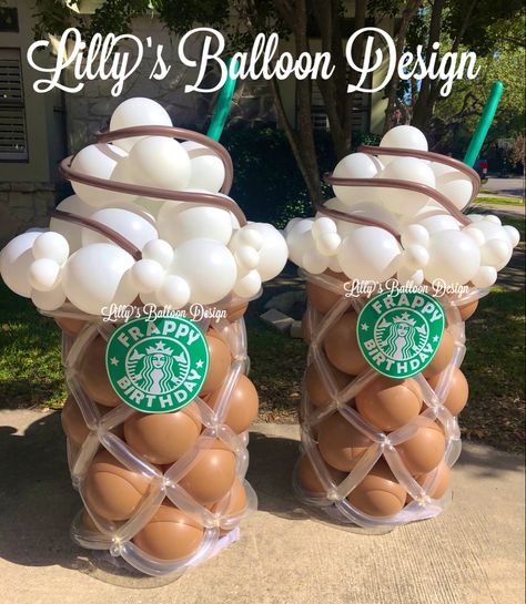 #coffe #starbucks #starbuckslover #coffetime #celebrate # #lillysballoondesign #party #starbuckscup #surprise #happybirthday #beautiful #balloondisplay #SA #balloonart #satx #cute #artist #smiles #cake #spursnation #Texas #love #art #event #design #balloondecor #sanantonioliving #inspired #supportlocal Starbucks 2nd Birthday, Coffee Balloon Garland, Pink Starbucks Party Ideas, Coffee Balloon Decor, Pink Starbucks Birthday Party, Starbucks Theme Birthday Party, Starbucks Party Games, Starbucks First Birthday, Starbucks Balloon Garland