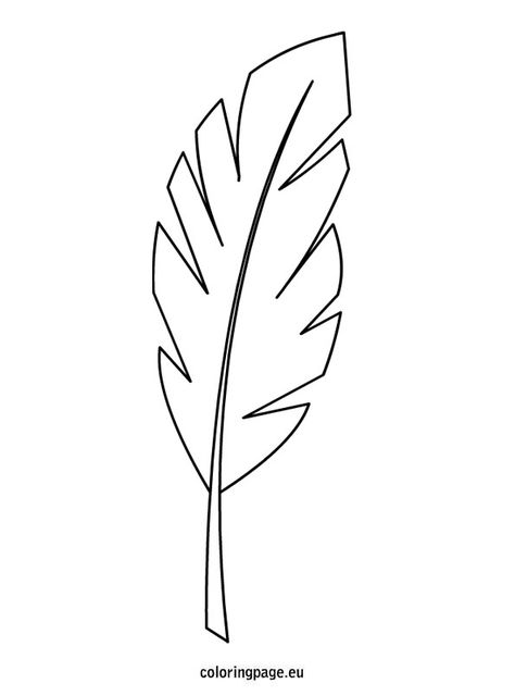 Palm branch template Palm Leaves Coloring Page, Palm Leaf Coloring Page, How To Draw A Palm Leaf, Palm Branch Drawing, Palm Leaf Template Printable Free, Feathers Template, Palm Branch Craft, Branch Template, Easter Bible Crafts