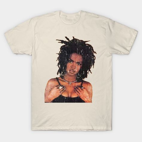 Lauryn Hill 90s, Trippy Shirts, Vintage Shirt Design, The 90s Fashion, Neat Casual Outfits, Lauryn Hill, Graphic Tee Outfits, Street Fashion Men Streetwear