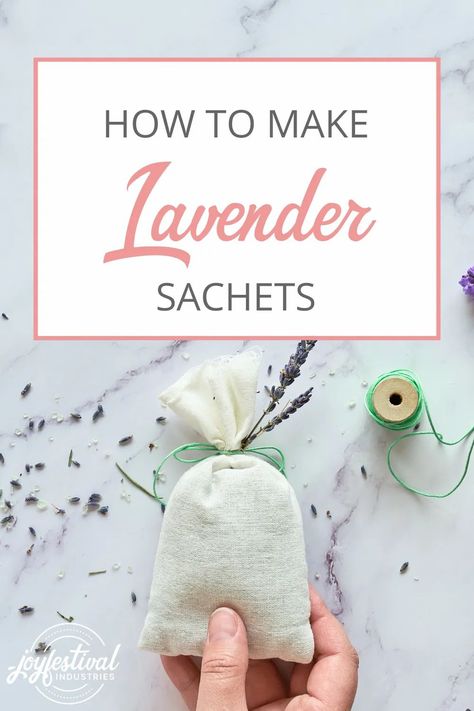 Making Lavender Sachets - JOYFESTIVAL Industries To Smell Good, Diy Lavender, Easy Gardening, Small Mason Jars, Things To Do At Home, Lavender Sachets, Diy Crafts Room Decor, Paper Crafts Origami, Dried Lavender