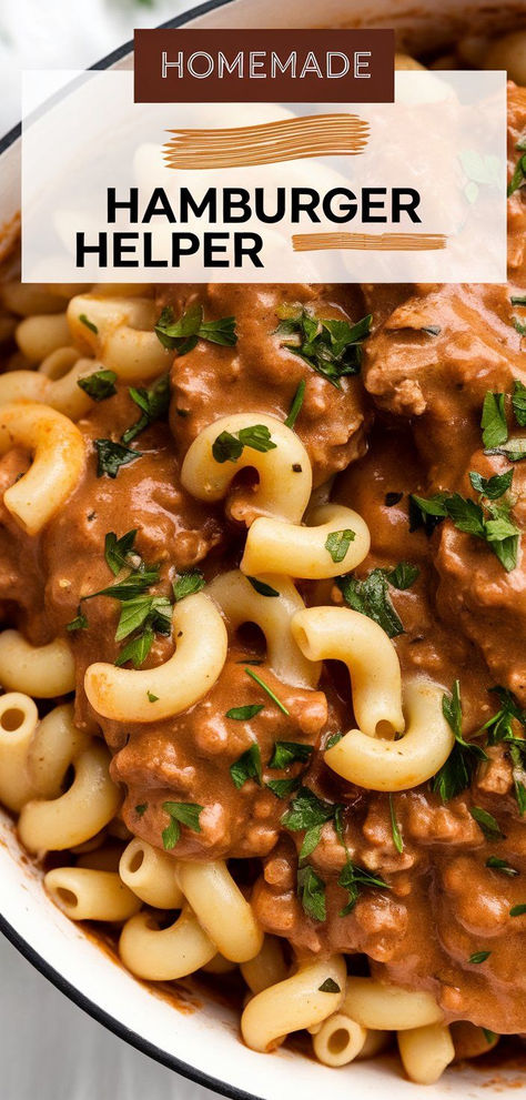 Discover how to make delicious Homemade Hamburger Helper with simple ingredients. Enjoy a healthier, tastier version of this classic comfort food in no time! Hamburg Helper, Homemade Hamburger Helper Stroganoff, Homemade Hamburger Helper Easy, Hamburger Helper Stroganoff, Easy Homemade Hamburger Helper, Hamburger Helper Homemade, Hamburger Helper Recipes, Homemade Hamburger, Homemade Hamburgers