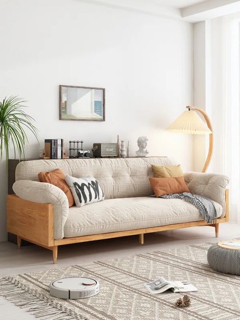 U Couch, Trendy Sofas, Small Sectional Sofa, Sofa Beige, Casa Vintage, Dekorasi Kamar Tidur, Beige Sofa, 아파트 인테리어, Linen Sofa