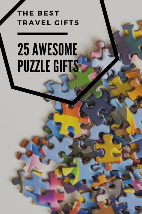 25 awesome puzzle gifts with a photo of puzzle pieces Puzzle Basket Gift Ideas, Custom Puzzle Gift Ideas, Puzzle Ideas Design, Gifts For Puzzle Lovers, Puzzle Gift Basket Ideas, Puzzle Party Ideas, Puzzle Theme Party, Puzzle Gift Ideas, Puzzle Night