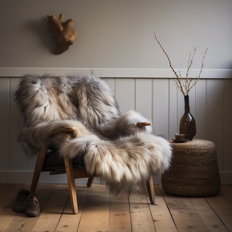 Transform your living space with the unparalleled beauty and warmth of our Icelandic Natural Sheepskin. Sourced from the pristine landscapes of Iceland, these genuine sheepskins are a luxurious addition to any home. 🌿 Ethically Sourced: Our sheepskins are ethically sourced, ensuring the highest standards of animal welfare. The sheep are raised in the idyllic Icelandic countryside, where they roam freely and graze on natural vegetation. 🌟 Luxurious Comfort: Indulge in the softness and comfort of our Icelandic sheepskin. The long, dense wool provides a plush and inviting texture, creating a cozy atmosphere in your home. Whether draped over a chair, sofa, or used as a rug, it adds a touch of opulence to any space. 🎨 Natural Hues: The natural hues of Icelandic sheepskins vary, ranging from Sheepskin Throw Rug, Sheepskin Living Room, Sheepskin On Chair, Chair With Sheepskin Throw, Animal Fur Rug, Lamb Skin Rug, Sheepskin Sofa Throw, Classy Cabin Decor, Icelandic Home Interior