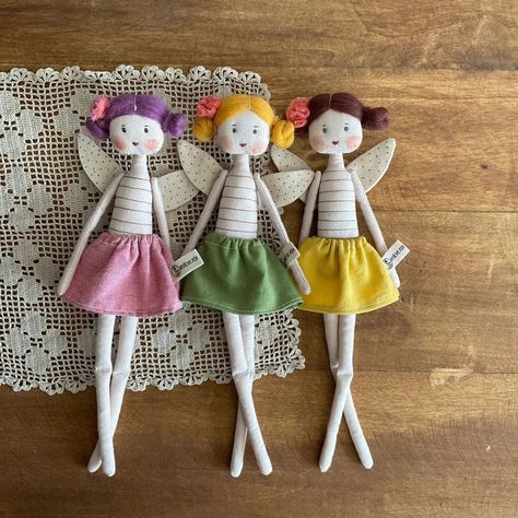 The fairy cloth doll pattern is complete, and now you can take it and sew it. All details are above, in the link in my profile. 🧚‍♀️✨ #FairyDoll #DIYDoll #Handmade #SewingProjects #Crafting #pattern Free Fairy Doll Sewing Patterns, Cloth Doll Pattern, Pixie Doll, Doll Sewing Patterns, Cloth Doll, Amazing Art Painting, The Fairy, Fairy Dolls, Tree Branch