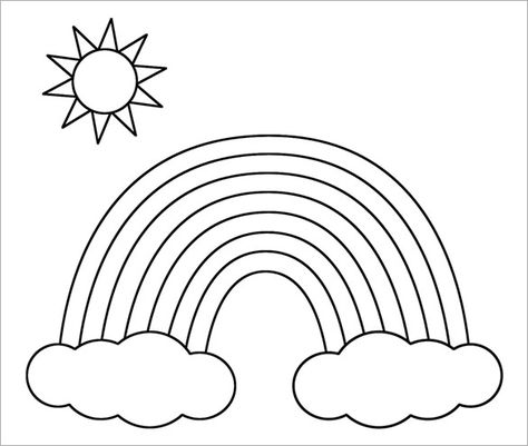 Rainbow To Colour In Worksheets Sun Coloring Pages, Coloring Pages Nature, Sun Color, Preschool Coloring Pages, Bear Coloring Pages, Mermaid Coloring Pages, Printable Coloring Book, Coloring Pages For Girls, Kids Coloring Books