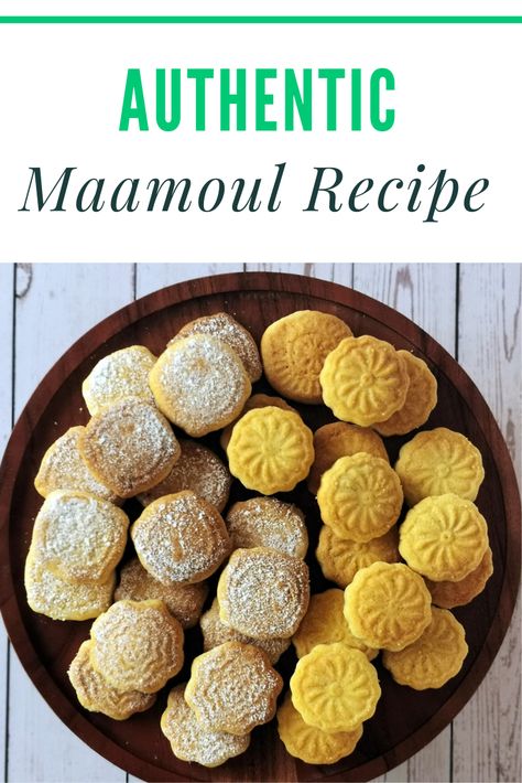 Easy Maamoul Recipe, Mamool Cookies Recipe, Mamool Cookies, Maamoul Cookies, Cookies Pistachio, Maamoul Recipe, Holiday Deserts, British Bake Off Recipes, Bake Off Recipes