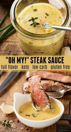 Buttery Steak Sauce, Buttery Steak, Keto Sauces, Low Carb Sauces, Makanan Diet, Steak Sauce, Think Food, Family Recipe, Homemade Sauce