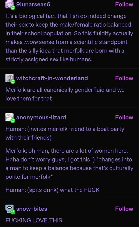 Mermaid Headcanon Tumblr, Mermaid World Building, Monster X Human Prompts, Mermaid Lore Tumblr, Mermaid Tumblr Posts, Mermay Prompt 2024, Mermaids Tumblr, Queer Writing Prompts, Mermaid Worldbuilding