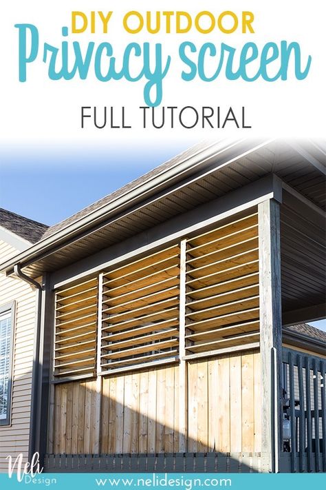 Pergola Privacy Wall Ideas, Ways To Enclose A Patio, Wind Break Wall Patio, Verandah Privacy Ideas, Outdoor Louvres Patio, Diy Patio Screen Enclosure, Covered Deck With Privacy Wall, Privacy Screens For Decks, Privacy Wall On Deck Wood Slats