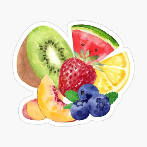 Frutas Aesthetic, Hd Stickers, Fruits Stickers, Stickers Fruit, Fruit Paradise, Fruit Stickers, Fruit Icons, Stickers Vintage, Bike Stickers