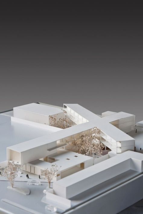 New High School,© LGM Studio - Luis Gallardo Architectural Model, School Campus, Arch Model, Architecture Model Making, Architecture Design Concept, Architecture Portfolio, Architecture Presentation, Architecture Sketch, School Architecture