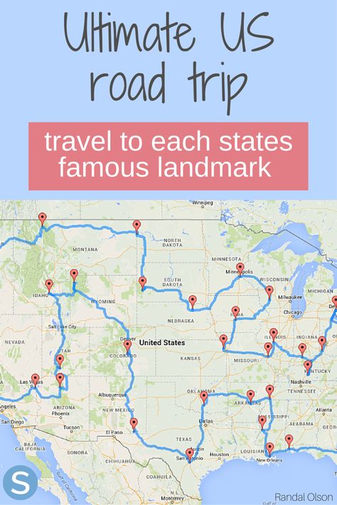 This is the ultimate US road trip for you to see each states famous landmarks!  http://www.simplemost.com/here-is-the-ultimate-road-trip-across-the-united-states/?utm_campaign=social-account&utm_source=pinterest.com&utm_medium=organic&utm_content=pin-description Road Trip Map, Ultimate Road Trip, Rv Road Trip, Cross Country Road Trip, Road Trip Routes, National Park Road Trip, Us Road Trip, American Road Trip, Destination Voyage