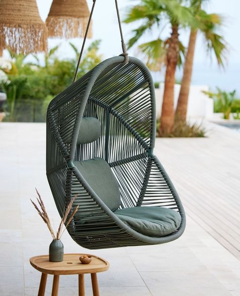 Hanging Furniture, Hanging Egg Chair, Dusty Green, The Hive, Green Frame, Linnet, Decorative Panels, Lounge Sofa, Comfortable Chair