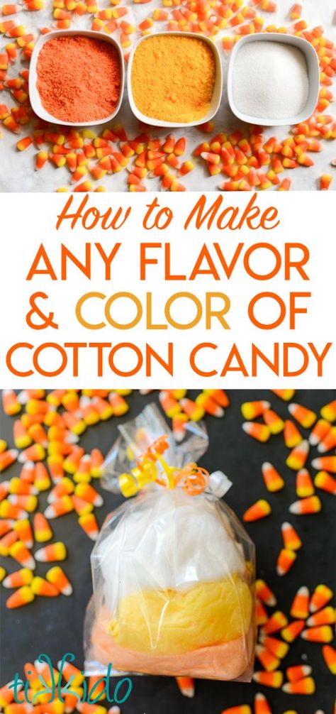 Tutorial for making gourmet cotton candy in any flavor and any color you can imagine. Candy Floss Cake, Cotton Candy Business, Cotton Candy Recipe, Homemade Cotton Candy, Gourmet Cotton Candy, White Cotton Candy, Cotton Candy Cake, Cotton Candy Favors, Floss Sugar