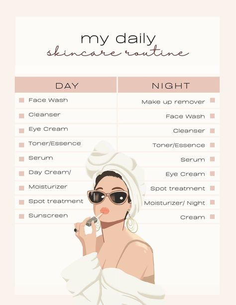 Body Routine Skincare, Skin Care Routine Planner, Skincare Pictures, Skincare Checklist, Glowup Motivation, Doughnuts Photography, Fun Skincare, Back To School Routine, Skin Care Routine Tips