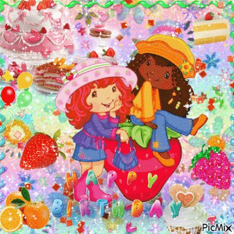 Strawberry Shortcake And Orange Blossom Matching Pfp, Orange Blossom And Strawberry Shortcake, Strawberry Shortcake Gif, Strawberry Shortcake And Orange Blossom, Strawberry Shortcake 2003, Epic Sleepover, Strawberry Shortcake Orange Blossom, Strawberry Shortcake Pictures, Strawberry Shortcake Cartoon