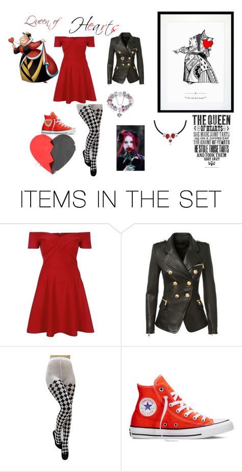 "The Modern Queen of Hearts" by alyssa11202004 on Polyvore featuring art and modern Modern Queen Of Hearts, Queen Of Hearts Inspired Outfits, Red Descendants, Descendants Outfits, Wonderland Costumes, Disney Fashion, Inspired Outfits, Fantasy Clothing, Queen Of Hearts