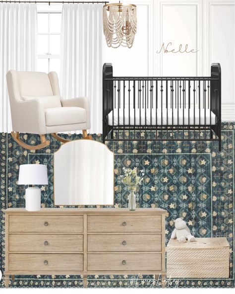 Monarch Hill Ivy Crib, Gold Crib Nursery Gender Neutral, Crib In Corner Of Nursery, Iron Crib Nursery, Gold Crib Nursery, Gold Crib, Iron Crib, Small Crib, Cottage Nursery