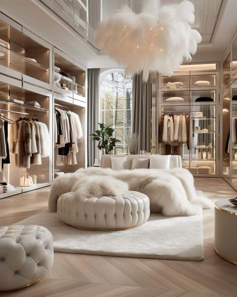 Rich Things Luxury, A Walk In Closet, Fancy Living Rooms, Bilik Idaman, Clothing Closet, Dream Closet Design, Luxury Closets Design, Castle Aesthetic, تصميم للمنزل العصري