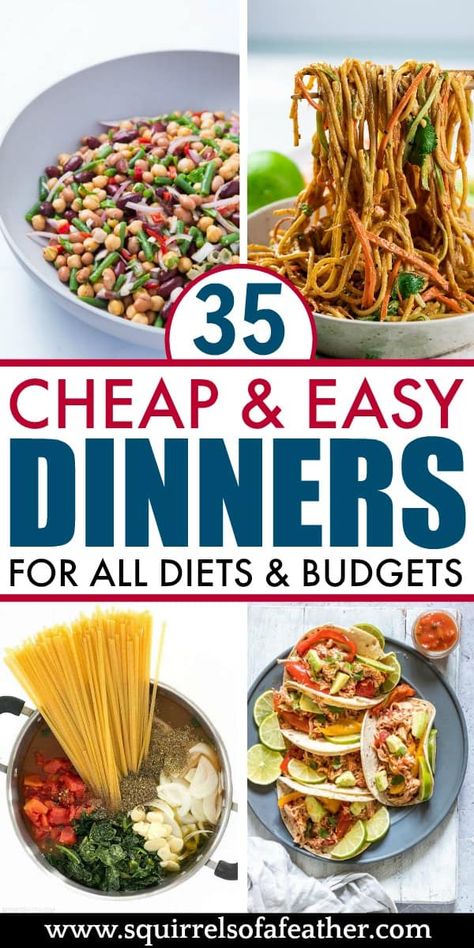 Find out how to stay on a budget with these cheap dinner ideas and helpful meal planning and meal prep tips. Saving money on food doesn't mean you can't east yummy food! Find out the best cheap foods, get tips on how to meal plan, and of course see all the cheap dinner recipes for every diet. Easy Cheap Dinner Ideas, Cheap Dinner Ideas, Cheap Meal Plans, Easy Baked Ziti, Dinner Recipes Healthy Family, Meal Prep Tips, Eat On A Budget, Dinner Quick, Easy Cheap Dinners