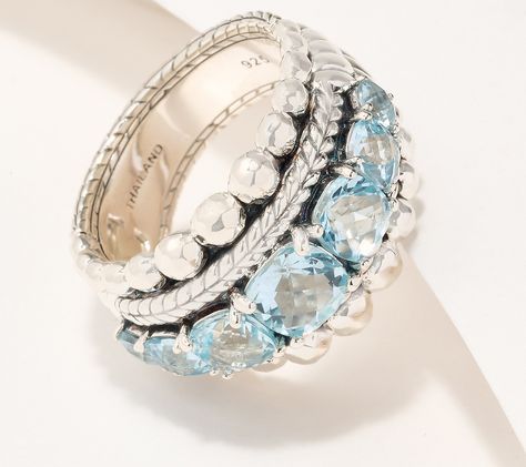 Blue diamond ring