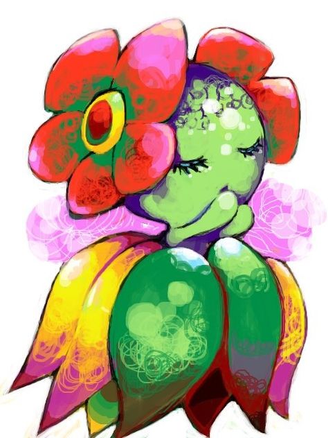 Bellossom Pokemon Mignon, Mega Pokemon, Pokemon Fanart, Pokemon Universe, Pokémon Art, Pokemon Tattoo, Gato Anime, Pokemon Wallpaper, Pokemon Pins