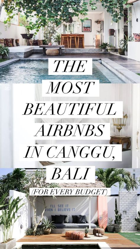 The Most Beautiful Airbnbs in Canggu, Bali For Every Budget | Bali accommodation | Bali hotels | Canggu homestay | Canggu Airbnb | Best places to stay in Canggu | Where to stay in Canggu | Canggu, Bali | Canggu hotels | Best Airbnbs in Bali | Where To Stay In Bali, Living In Bali, Bali Accommodation, Tropical Travel Destinations, Bali Trip, Travel Bali, Gili Air, Voyage Bali, Asia Trip