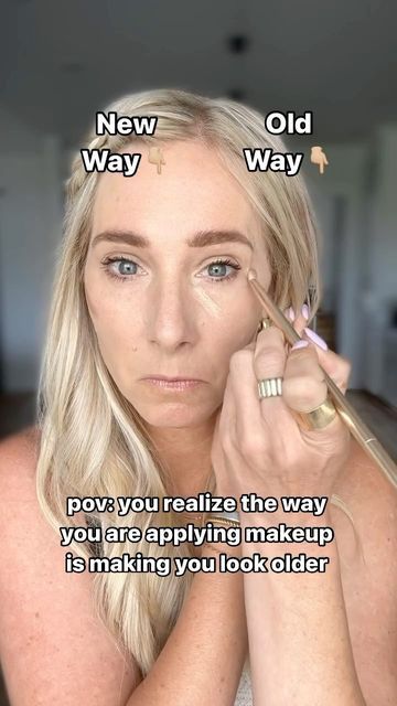 Makeup Placement, Blush Placement, Skincare Guide, Easy Makeup, Brown Eyeshadow, Look Older, Just A Reminder, Face Down, Mirror Mirror